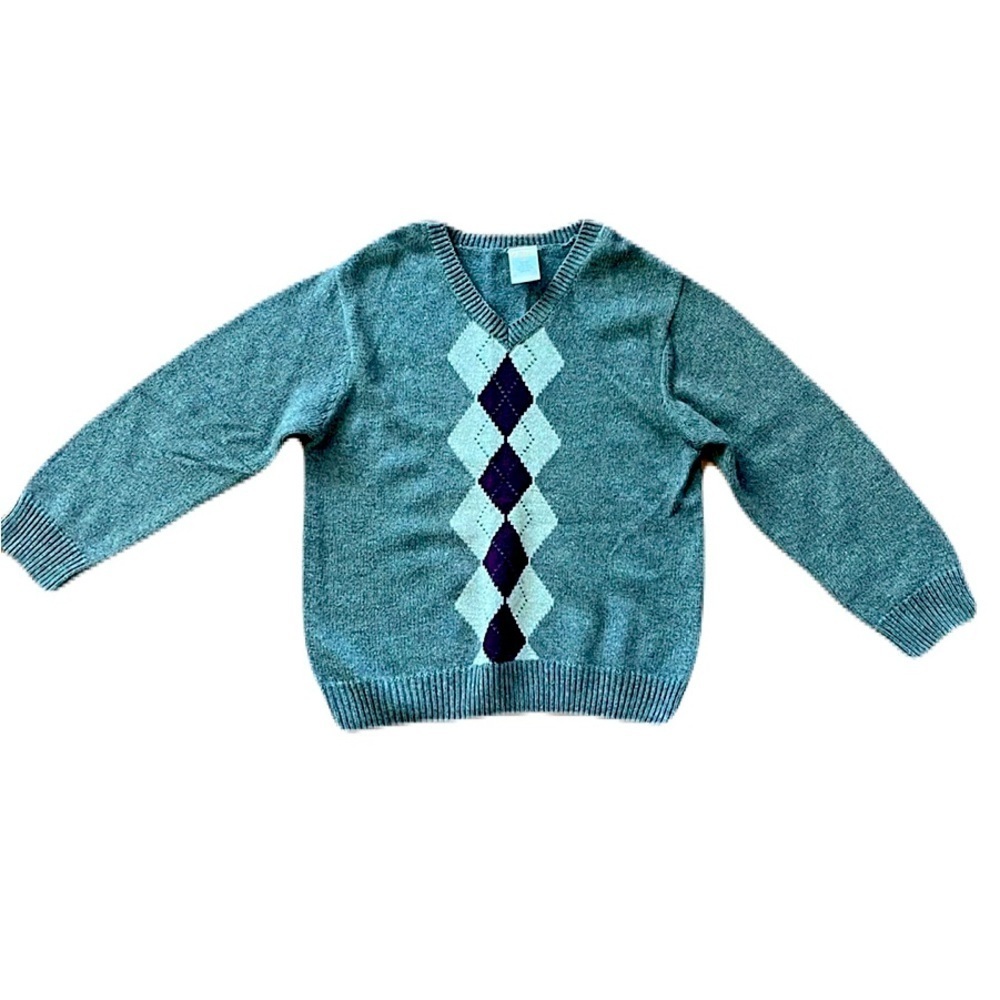 Gymboree Boys Argyle V Neck Sweater Size 3T